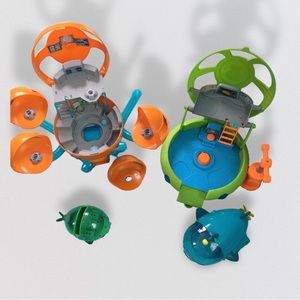 Retired Octonauts Gup A&E Deep sea Octo Lab & Octopod Vechiles lot
